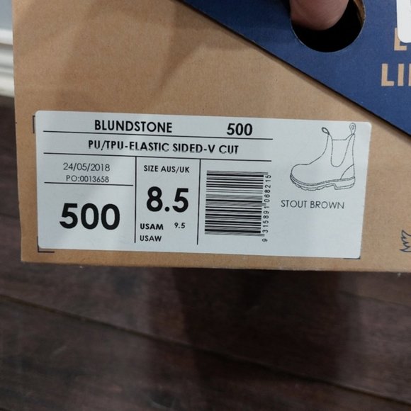 Blundstone 500 Elastic Sided V Cut Boots Stout Brown - Picture 10 of 10